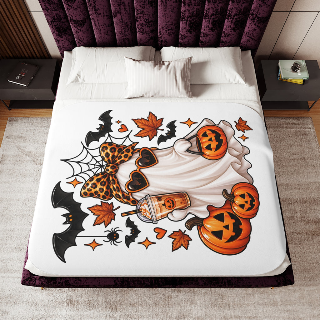 Premium Halloween Sherpa-Kuscheldecke 👻🎃