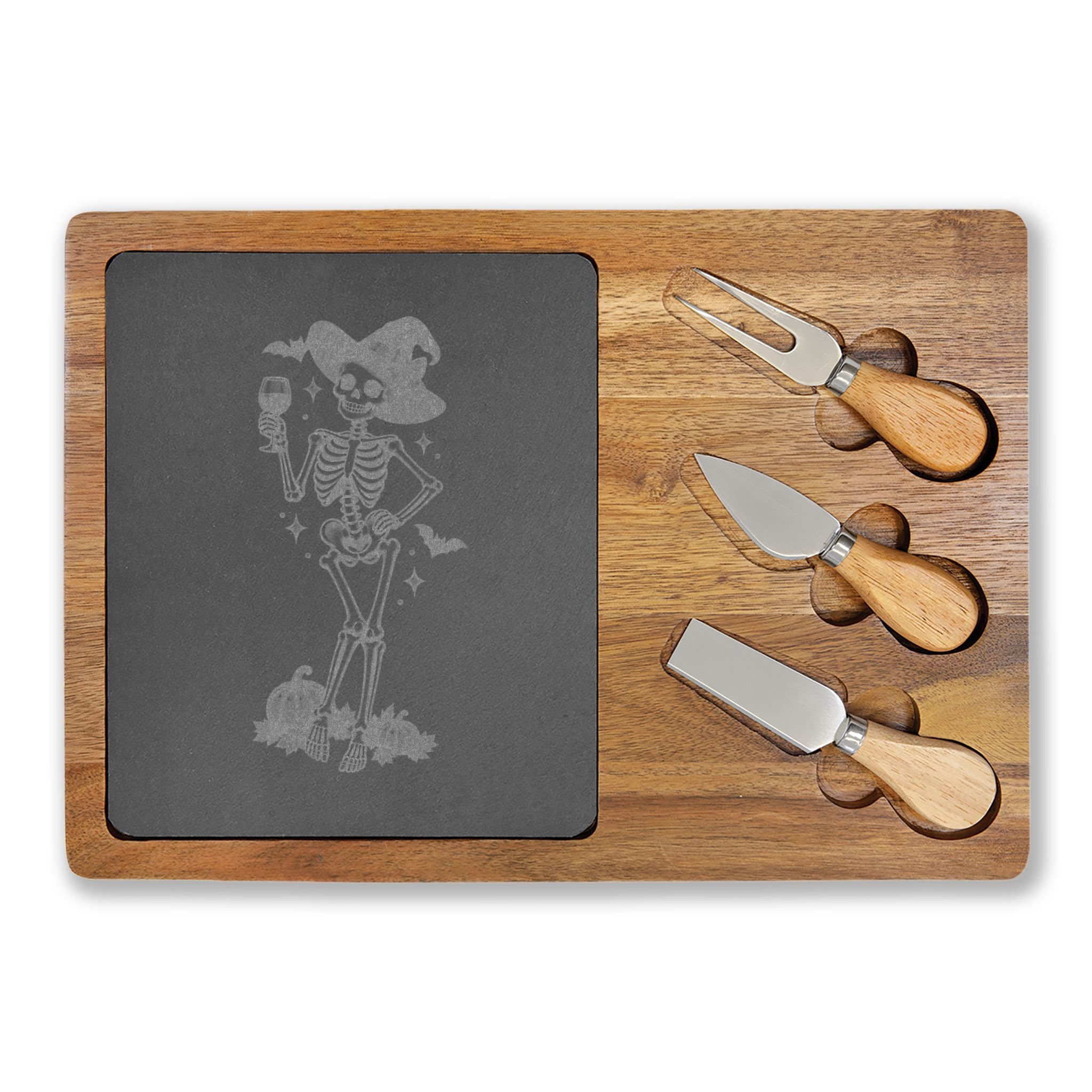 CharHalloween Servierbrett „Bone Appétit“ 💀🍷🎃