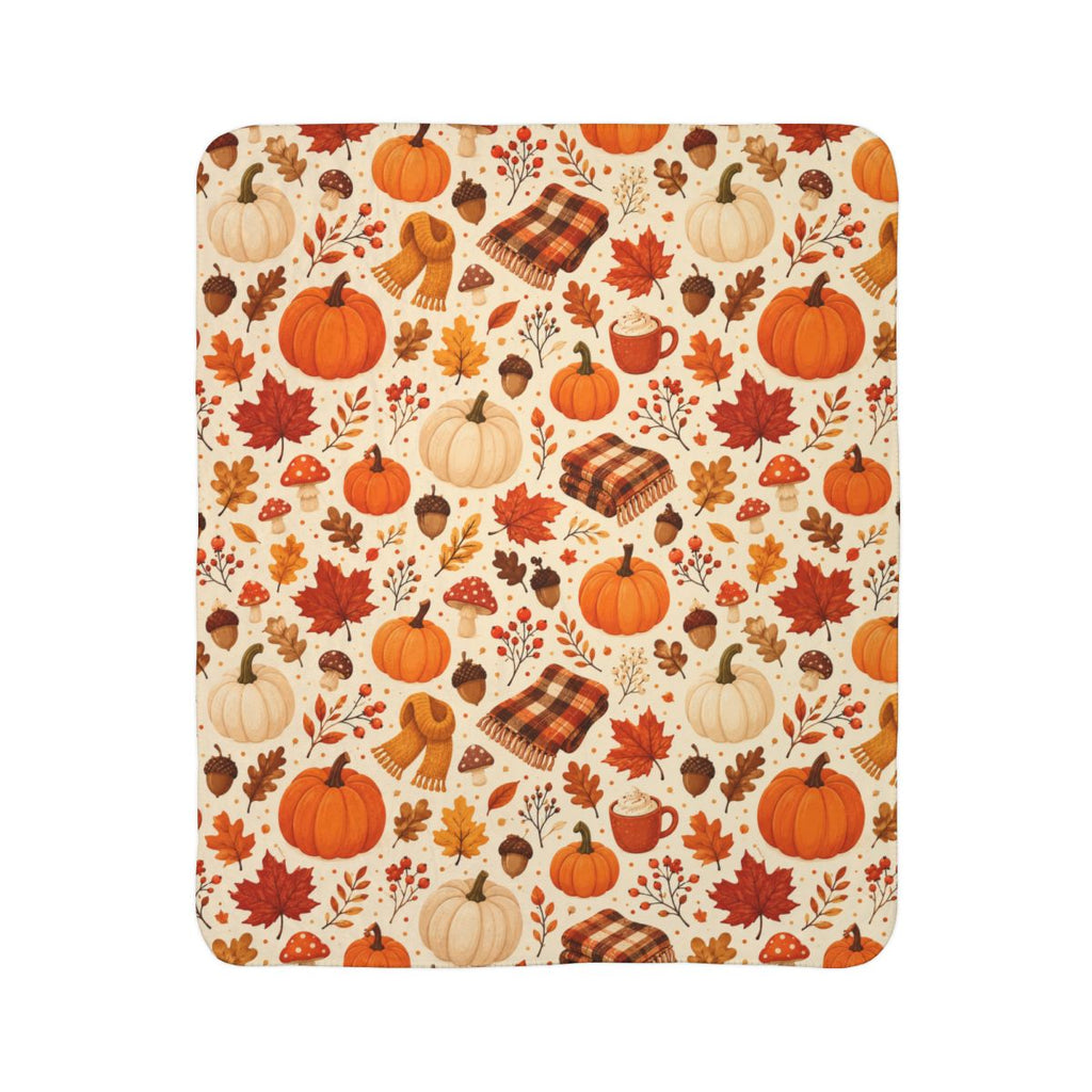 Cozy Autumn Sherpa Decke 🍂🎃