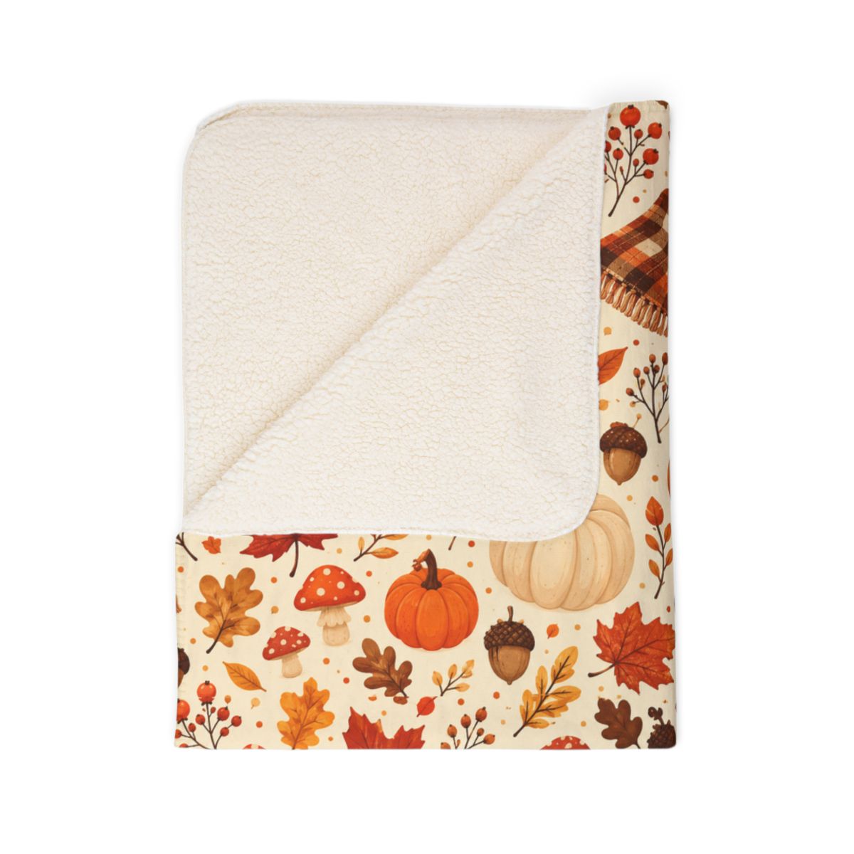 Cozy Autumn Sherpa Decke 🍂🎃