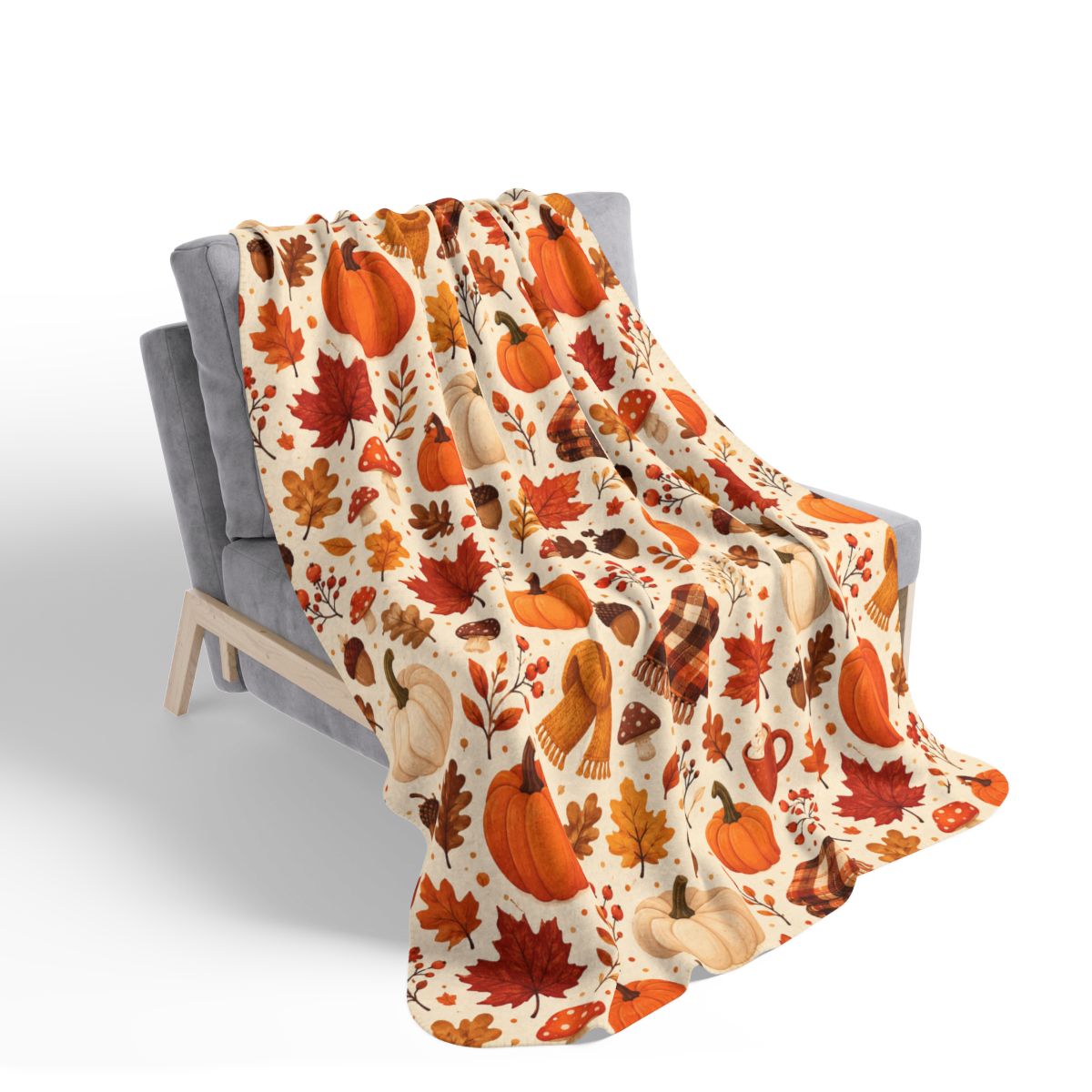 Cozy Autumn Sherpa Decke 🍂🎃