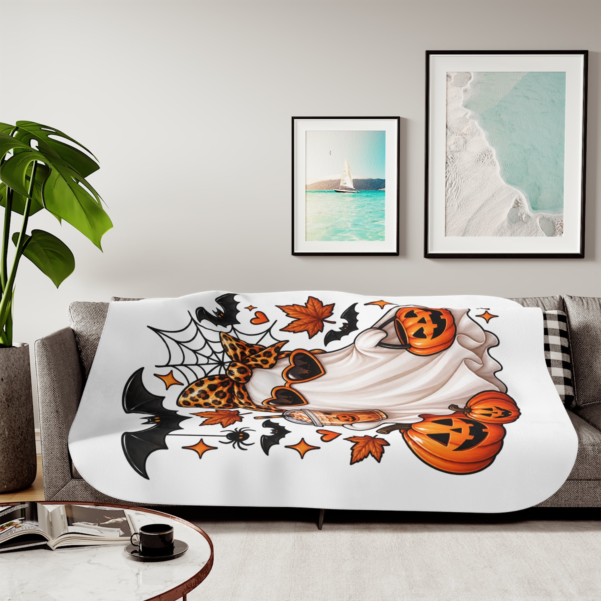 Premium Halloween Sherpa-Kuscheldecke 👻🎃