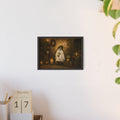 Cozy Ghost Matcha – Gerahmtes Premium Poster 👻🍵