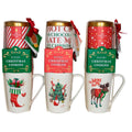 Weihnachtsbecher mit Schokolade & Plätzchen – Geschenkset