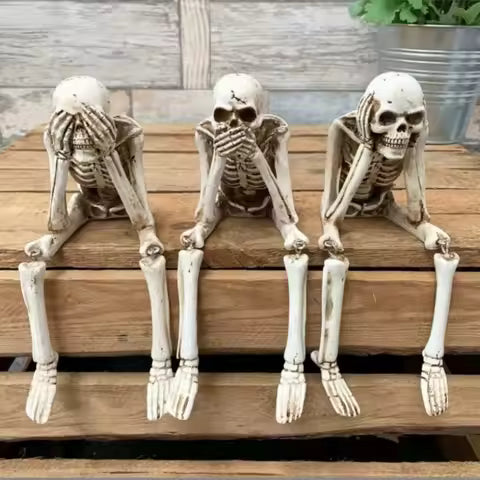 Bone Buddies – 3er-Skelettfiguren-Set 🎃