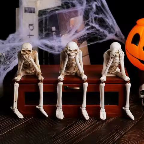 Bone Buddies – 3er-Skelettfiguren-Set 🎃